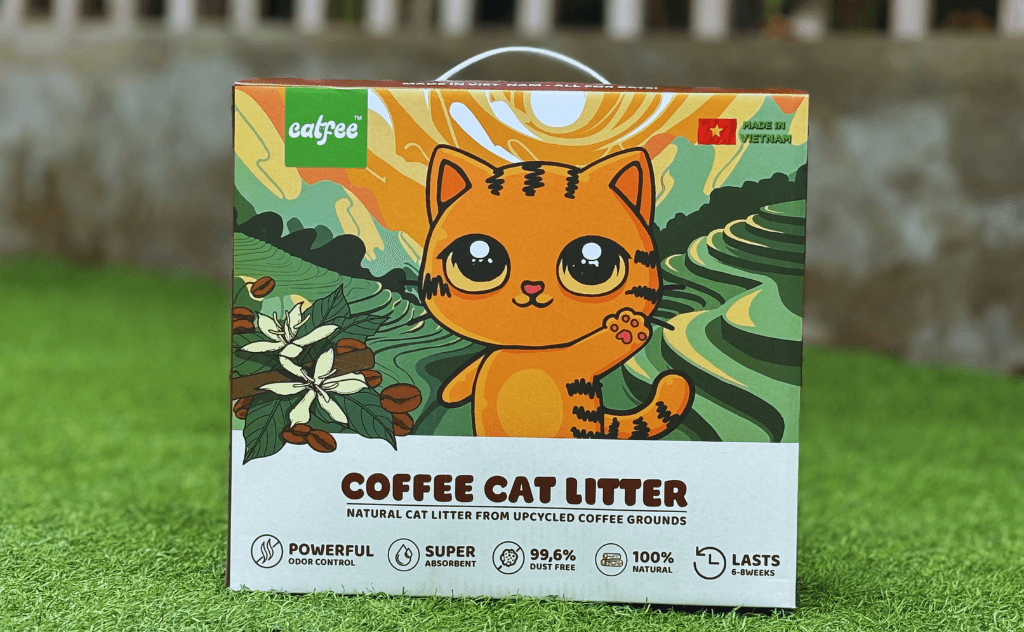 Catfee™ - The Ultimate Eco-Friendly Cat Litter! Proudly Made in Vietnam - All For Cats!