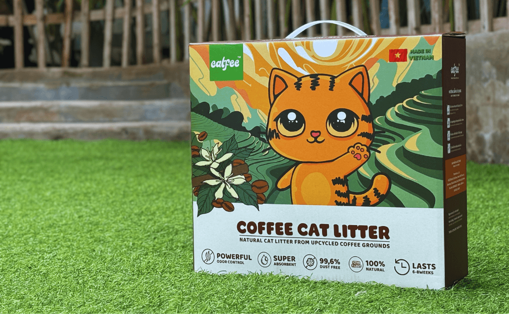 Cat Litter From Upcycled Coffee Grounds Catfee Vietnam