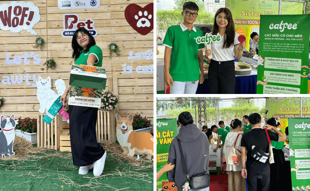 Cát Gỗ Catfee tại sự kiện Super Pet Fest 2024