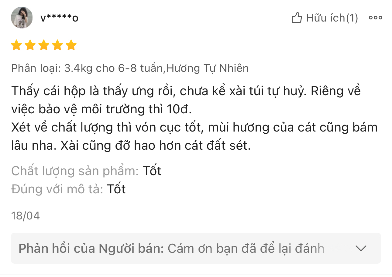 review cát gỗ catfee cho mèo